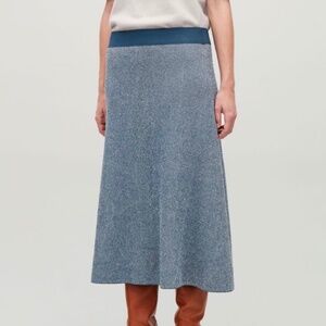 Knit Stretch Skirt Mid Length